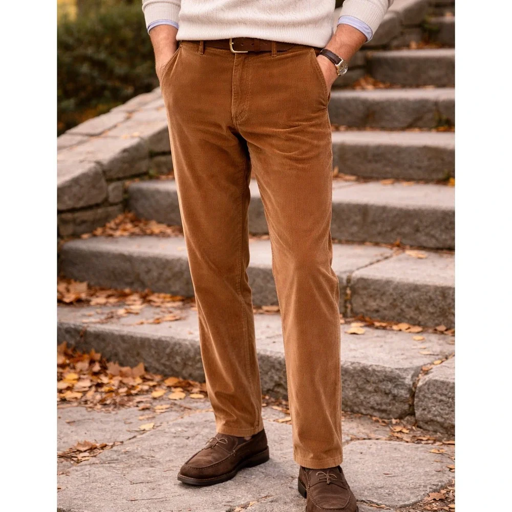 Todd Snyder Men Short Italian Corduroy Sutton Trouser 38x28 Duva Visconti Italy